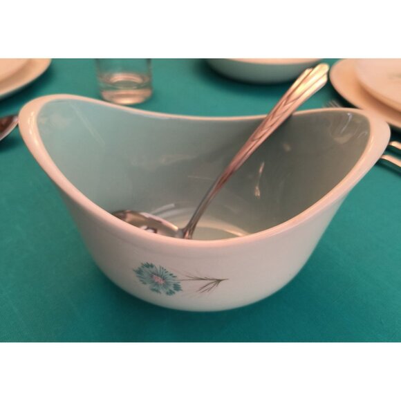 Vintage Taylor Smith Taylor Ever Yours Boutonniere Mid-Century Ceramic Gravy Bow - Picture 2 of 6